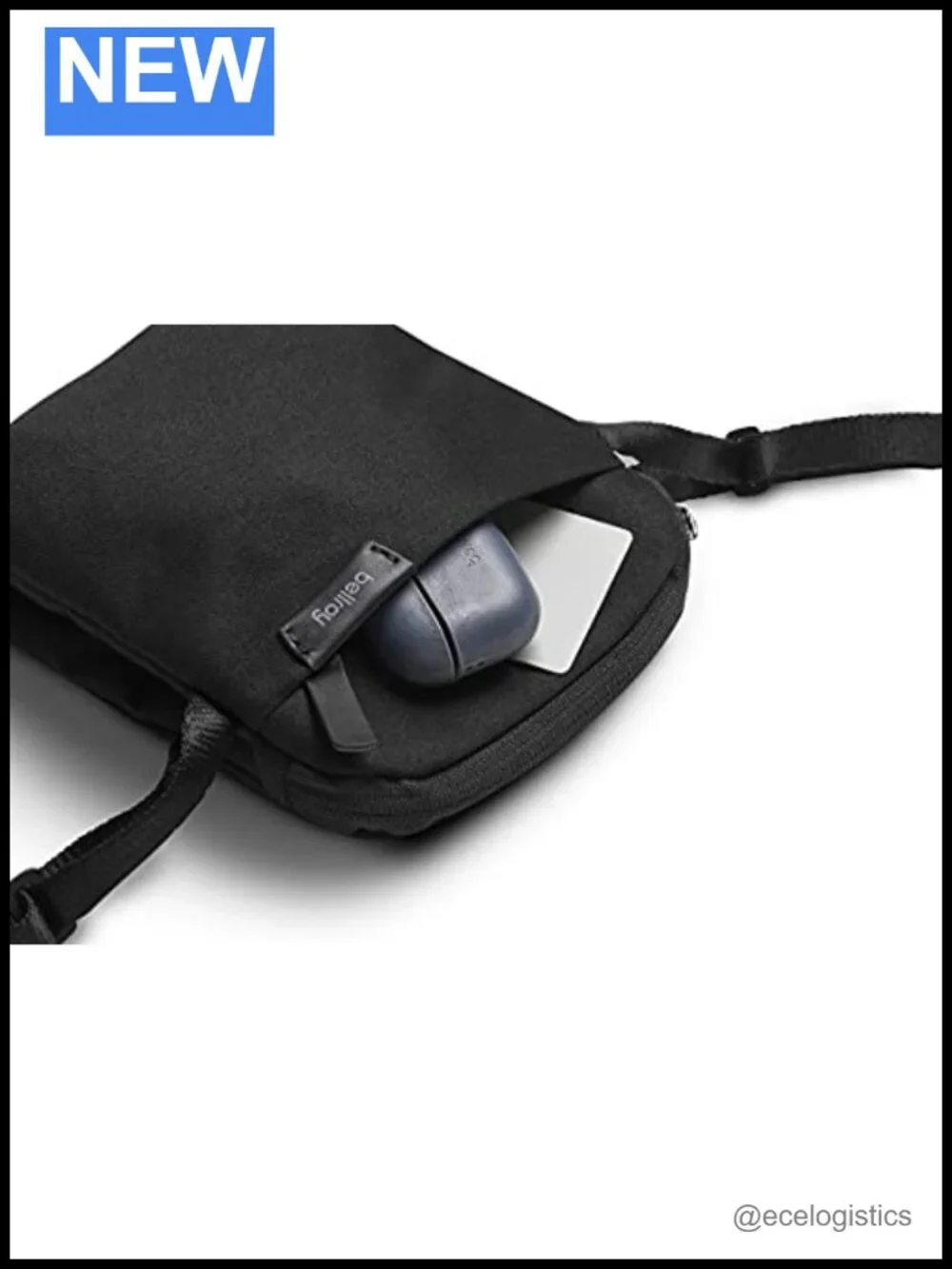 Slim Expandable Crossbody Pouch - Water-Resistant Recycled